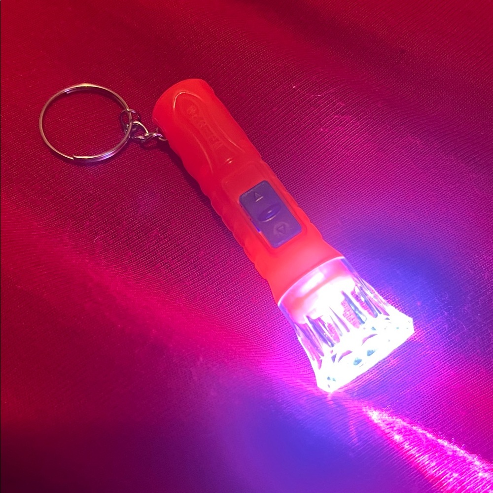 Orange Keychain Flashlight